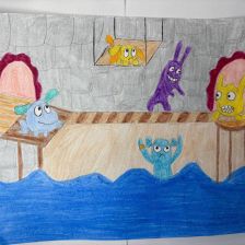 Анна Куванникова в конкурсе «Веселая жизнь монстриков Jolly Friends от ErichKrause»