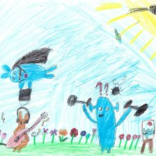 Милана Александровна Трошина в конкурсе «Веселая жизнь монстриков Jolly Friends от ErichKrause»