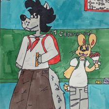 1 Карина Смирнова в конкурсе «Ну, погоди! Покажи класс!»