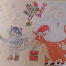 Валерий Никитич Афонин в конкурсе «Новый год в Простоквашино»