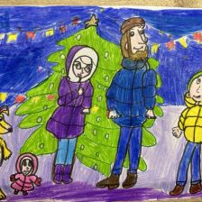 София Акимовна Изетова в конкурсе «Новый год в Простоквашино»