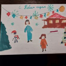 Настя Шашок в конкурсе «Новый год в Простоквашино»