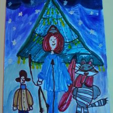 Алена Кузьмина в конкурсе «Новый год в Простоквашино»