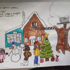 Самира Романовна Хамсуева в конкурсе «Новый год в Простоквашино»