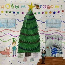 Амарика Борисенко в конкурсе «Новый год в Простоквашино»