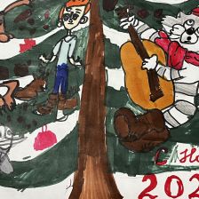 Лея Юсупова в конкурсе «Новый год в Простоквашино»