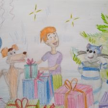 Камилла Ильшатовна Фахрисламова в конкурсе «Новый год в Простоквашино»