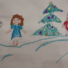 Оля Михайловна Мазунина в конкурсе «Новый год в Простоквашино»