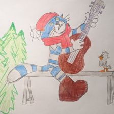 Егор Сергеевич Кужелев в конкурсе «Новый год в Простоквашино»