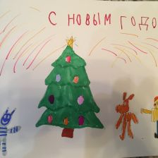 Арина Андреевна Сажнева в конкурсе «Новый год в Простоквашино»