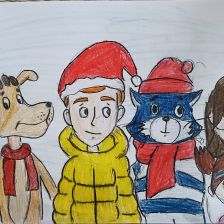 Алиса Исламовна Юсупова в конкурсе «Новый год в Простоквашино»