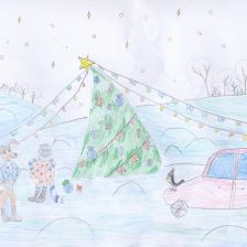 Ксения Александровна Гнетова в конкурсе «Новый год в Простоквашино»