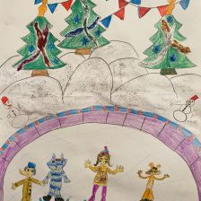 Ульяна Сергеевна Болдырева в конкурсе «Новый год в Простоквашино»