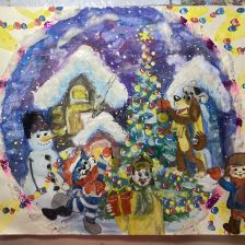 Эла Мустафаевна Гюль в конкурсе «Новый год в Простоквашино»