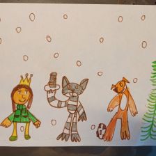 Мария Ильинична Колясникова в конкурсе «Новый год в Простоквашино»