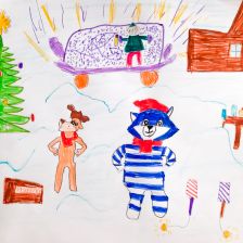 Елизавета Полянская в конкурсе «Новый год в Простоквашино»