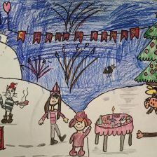 Екатерина Новицкая в конкурсе «Новый год в Простоквашино»