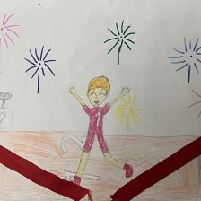 Анастасия Антоновна Кулыгина в конкурсе «Будь в форме, смотри «Простоквашино», смотри «Карусель», участвуй и побеждай!»