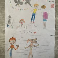 Елизавета Александра Алёшина в конкурсе «Будь в форме, смотри «Простоквашино», смотри «Карусель», участвуй и побеждай!»