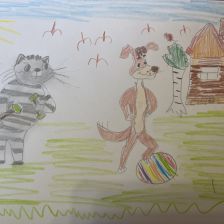 Василиса Витальевна Молокова в конкурсе «Будь в форме, смотри «Простоквашино», смотри «Карусель», участвуй и побеждай!»