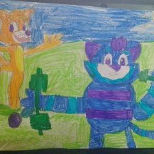 Варвара Андреевна Шмычкова в конкурсе «Будь в форме, смотри «Простоквашино», смотри «Карусель», участвуй и побеждай!»