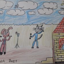 Глафира Антоновна Лебедева в конкурсе «Будь в форме, смотри «Простоквашино», смотри «Карусель», участвуй и побеждай!»