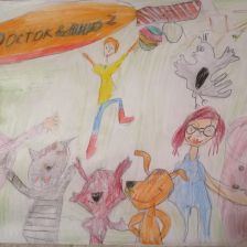 Ева Денисовна Строков в конкурсе «Будь в форме, смотри «Простоквашино», смотри «Карусель», участвуй и побеждай!»