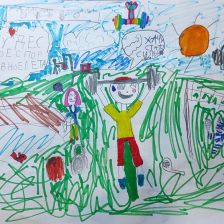 Ксюша Олеговна Вахонина в конкурсе «Будь в форме, смотри «Простоквашино», смотри «Карусель», участвуй и побеждай!»