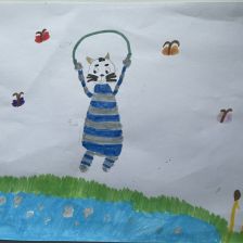 Елизавета Андреевна Клименок в конкурсе «Будь в форме, смотри «Простоквашино», смотри «Карусель», участвуй и побеждай!»