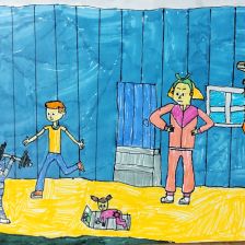 Кирилл Иванович Цурин в конкурсе «Будь в форме, смотри «Простоквашино», смотри «Карусель», участвуй и побеждай!»