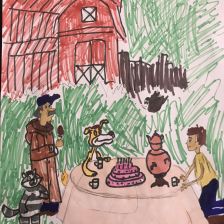 Елизавета в конкурсе «С днём рождения, Простоквашино!»