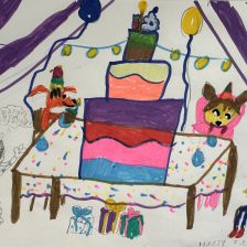 Анастасия в конкурсе «С днём рождения, Простоквашино!»