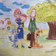 Ева в конкурсе «С днём рождения, Простоквашино!»