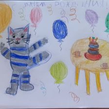 Полина в конкурсе «С днём рождения, Простоквашино!»