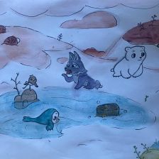 Полина Вячеславовна Павликова в конкурсе «Летние приключения Умки и его друзей»