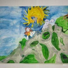 Мила Кузькина в конкурсе «Летние приключения Умки и его друзей»