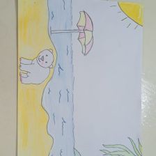 Раяна Исламовна Гапаева в конкурсе «Летние приключения Умки и его друзей»