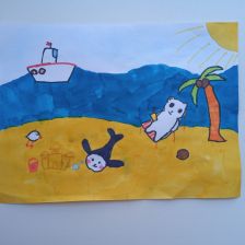 Ярослава Денисовна Душина в конкурсе «Летние приключения Умки и его друзей»