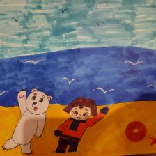 Диана Владимировна Копылова в конкурсе «Летние приключения Умки и его друзей»