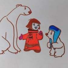 Настя Александровна Попова в конкурсе «Летние приключения Умки и его друзей»