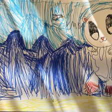 Александра Максимовна Пастушенко в конкурсе «Летние приключения Умки и его друзей»