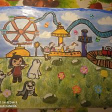 Арина Александровна Сенькина в конкурсе «Летние приключения Умки и его друзей»