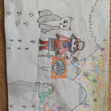 Зарема Бекзатовна Мамыева в конкурсе «Летние приключения Умки и его друзей»