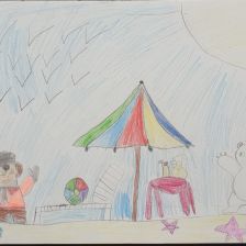 Елизавета Максимовна Осминина в конкурсе «Летние приключения Умки и его друзей»