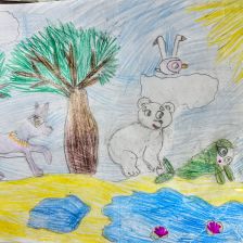 Даша Молошнева в конкурсе «Летние приключения Умки и его друзей»