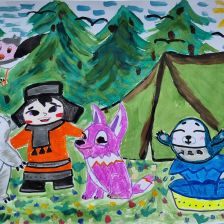 Анастасия в конкурсе «Путешествие с Умкой и его друзьями»