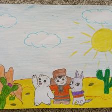 Элина в конкурсе «Путешествие с Умкой и его друзьями»