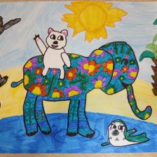 Мира Щепачева в конкурсе «Путешествие с Умкой и его друзьями»