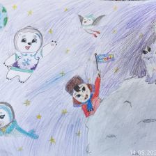 Тая Носова в конкурсе «Путешествие с Умкой и его друзьями»