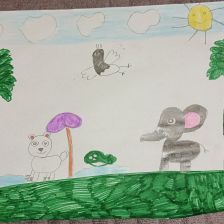 Амина в конкурсе «Путешествие с Умкой и его друзьями»